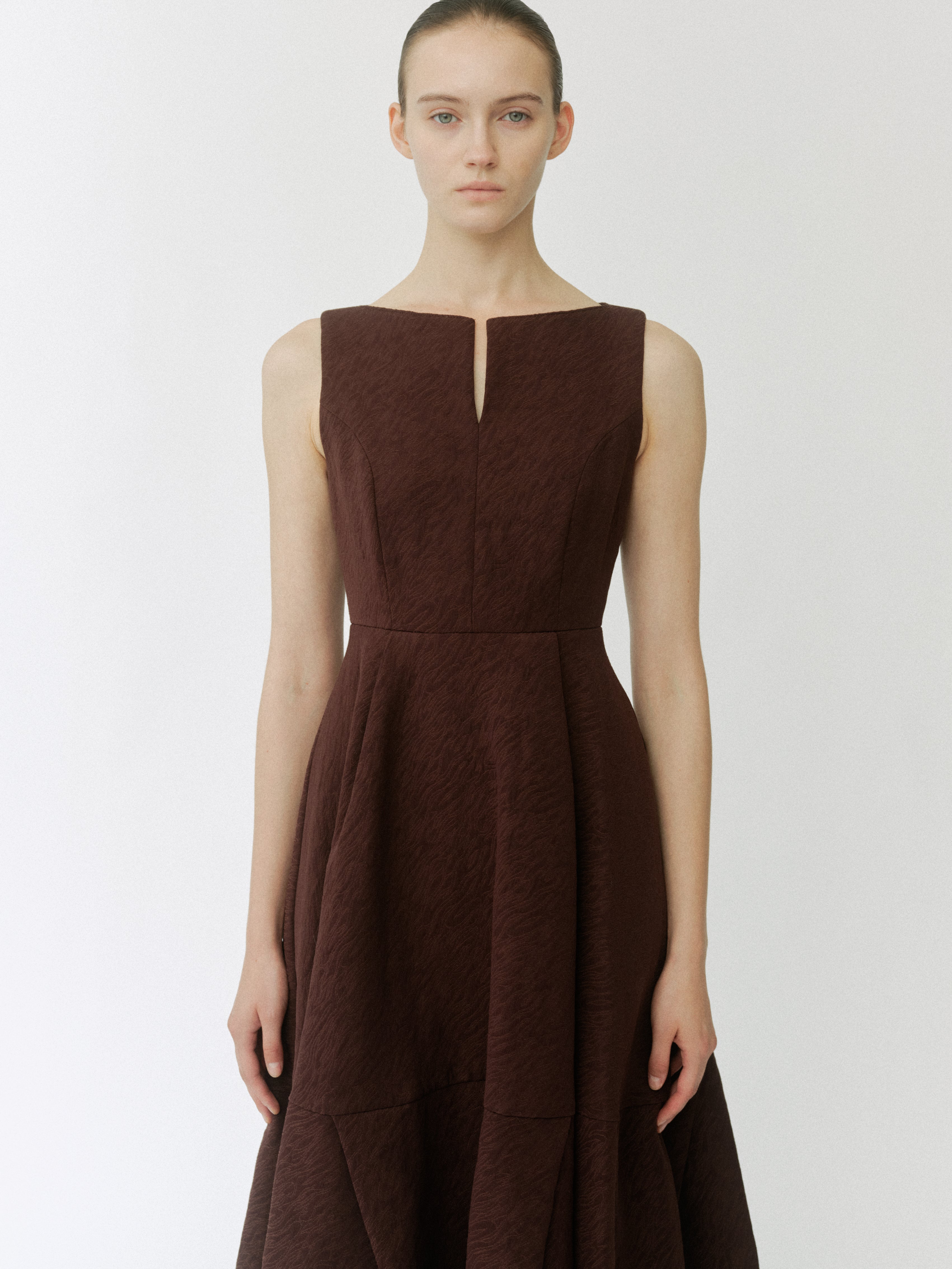 Keyneck Jacquard Dress