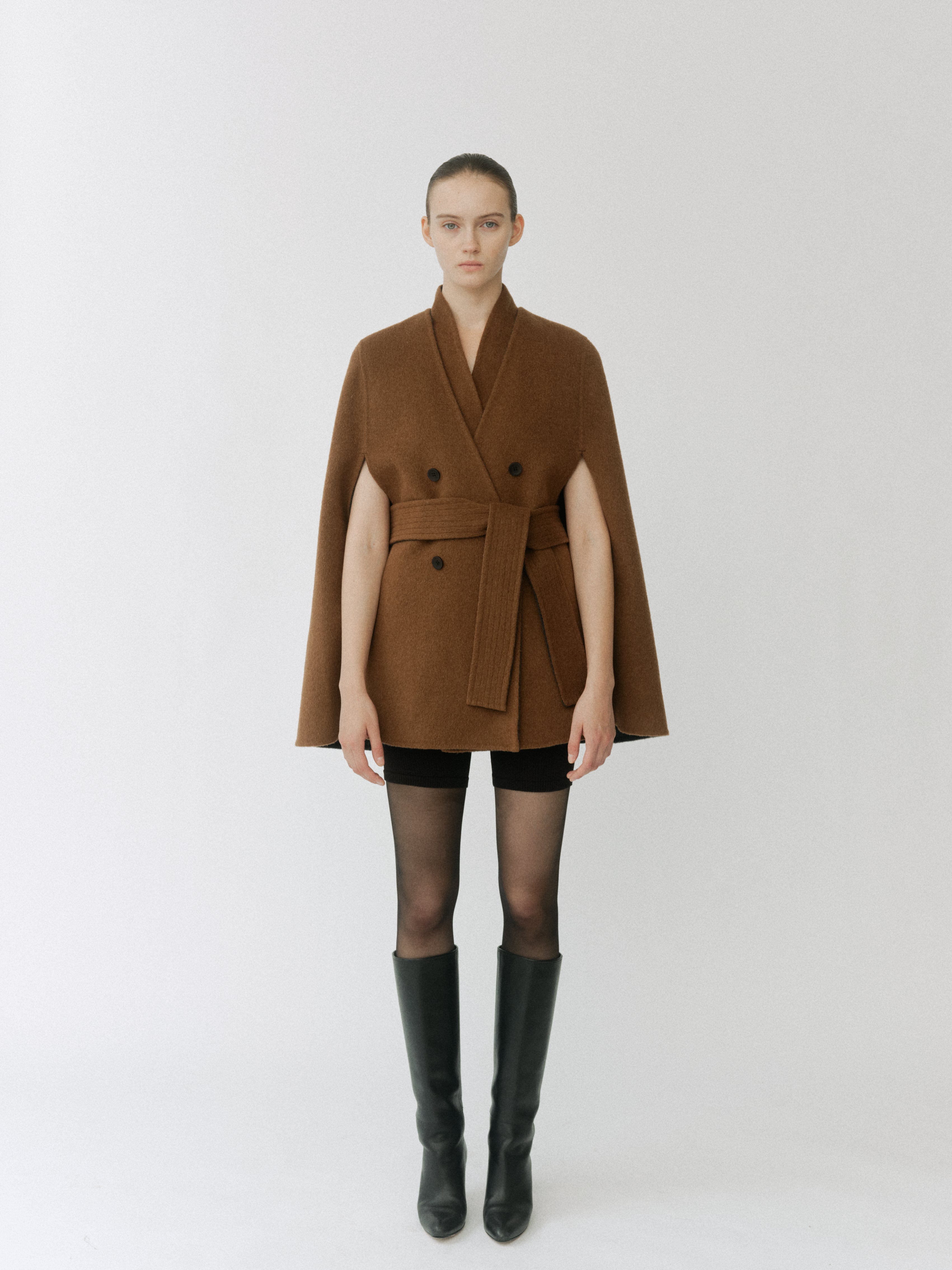 Dual Face Cape Coat