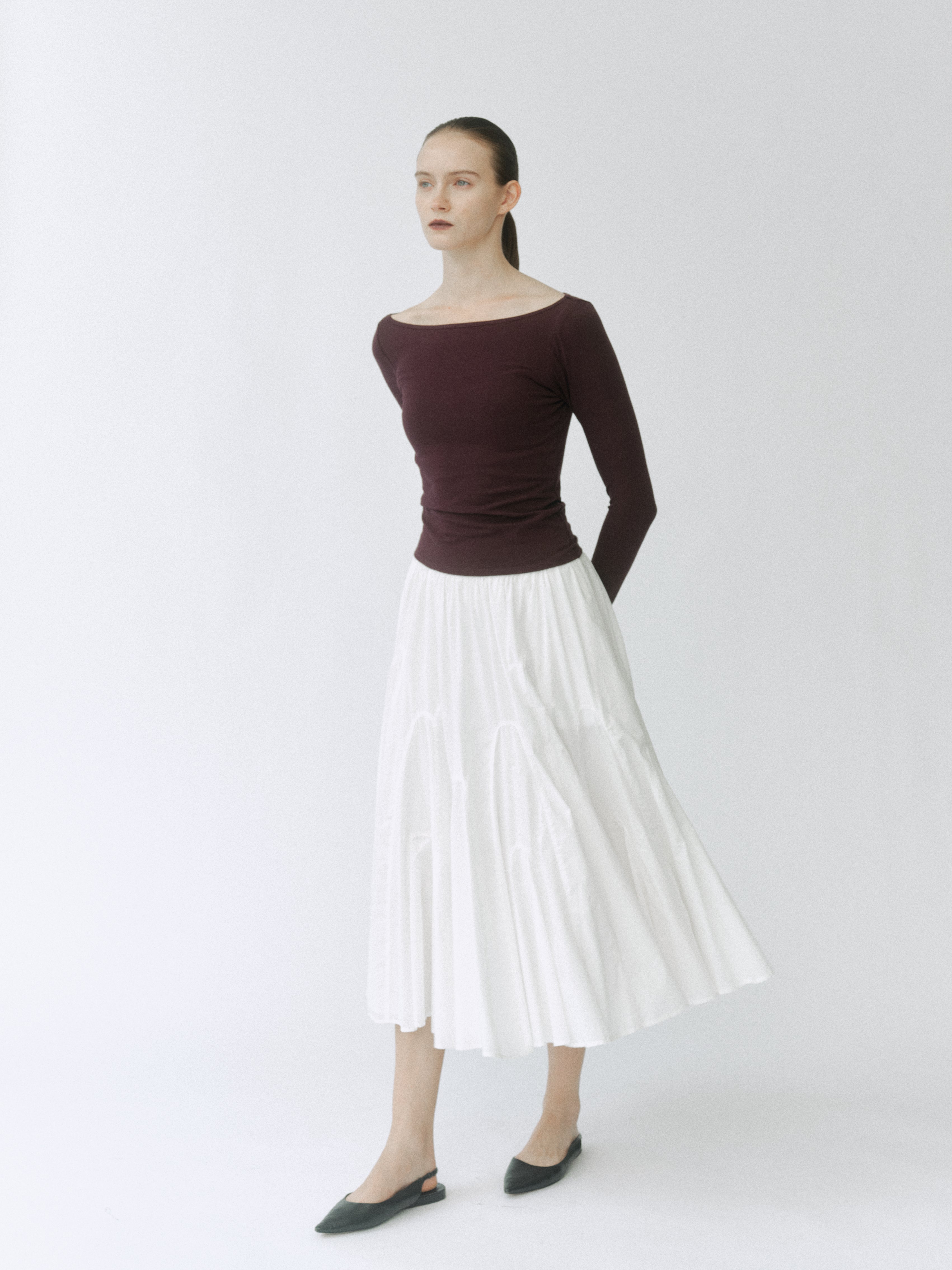 Arch Panel Flare Skirt