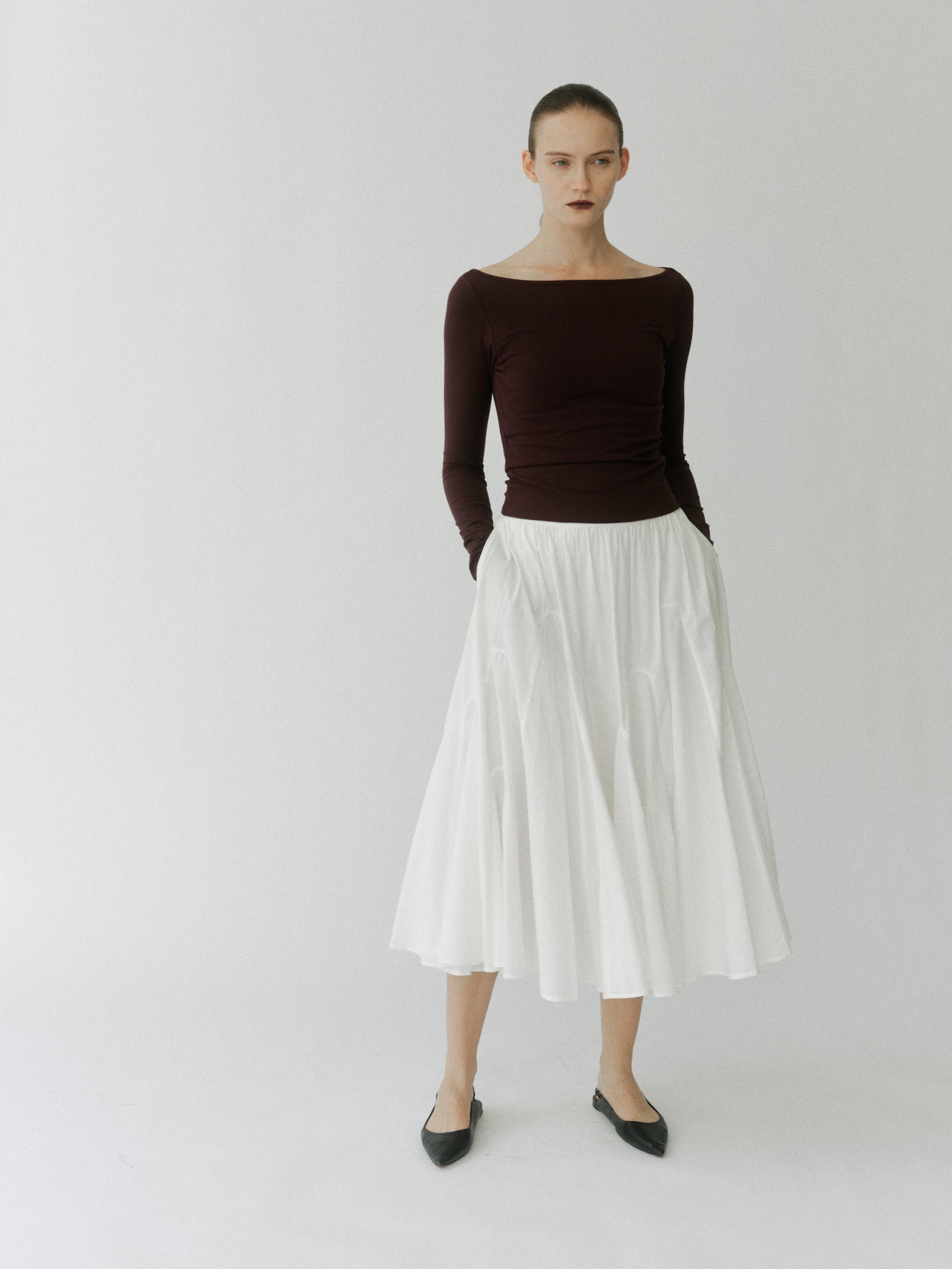 Arch Panel Flare Skirt