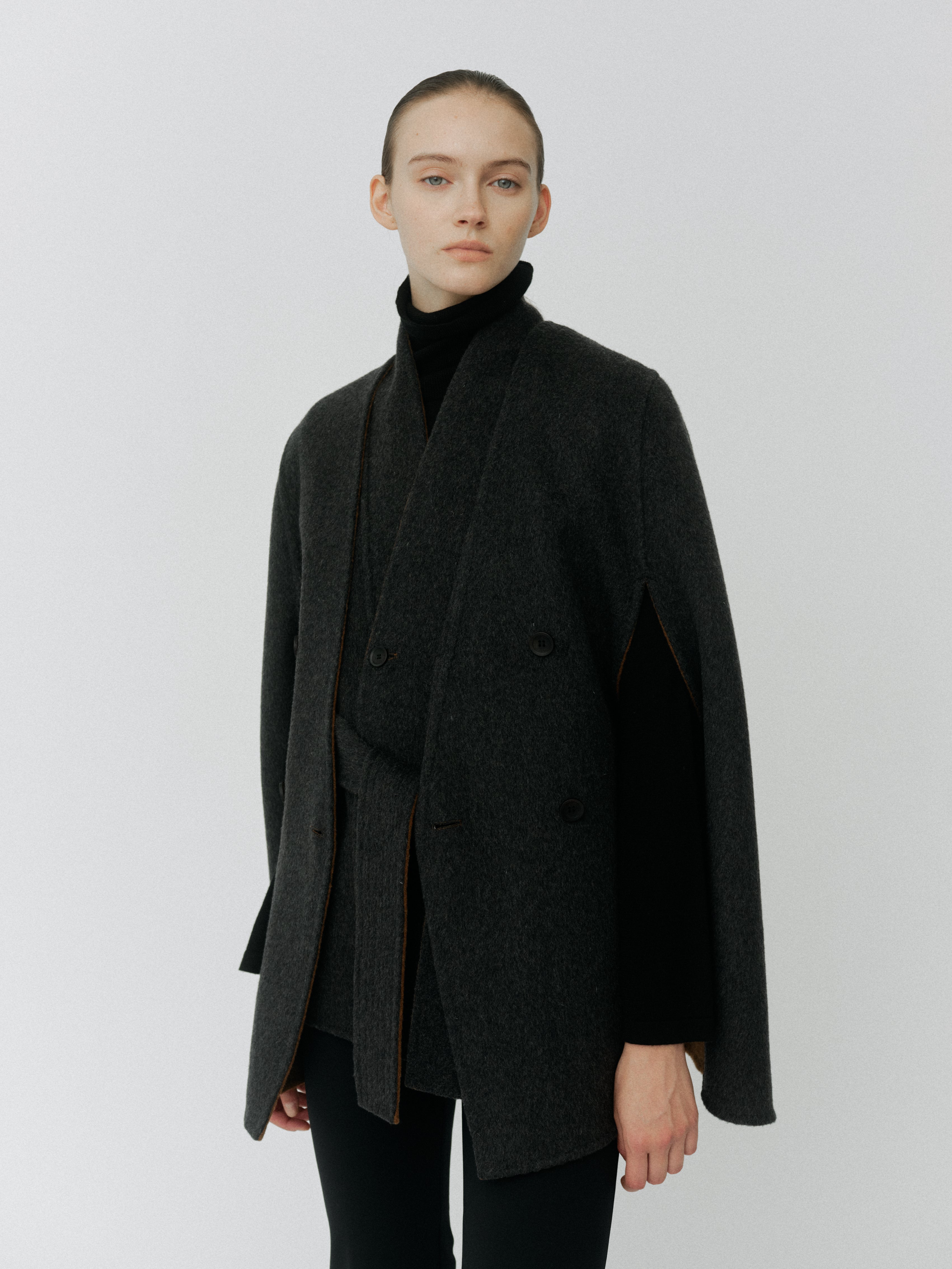Dual Face Cape Coat