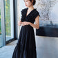 Pleats collar Chiffon Dress