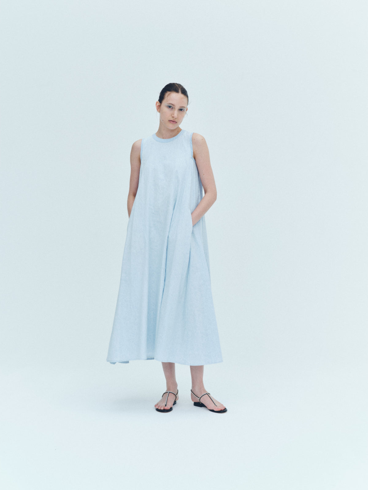 Paisley jacquard piping Dress