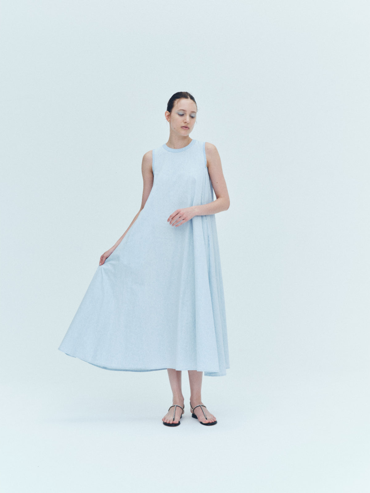 Paisley jacquard piping Dress