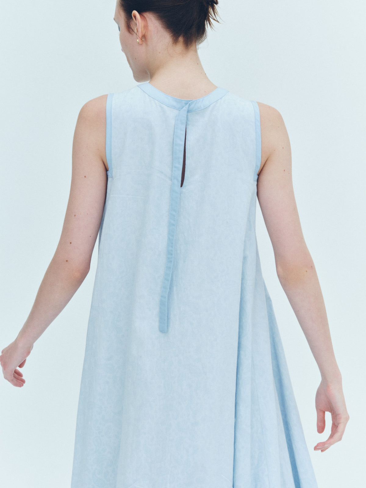 Paisley jacquard piping Dress