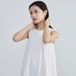 Paisley jacquard piping Dress[White]