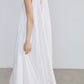 Paisley jacquard piping Dress[White]