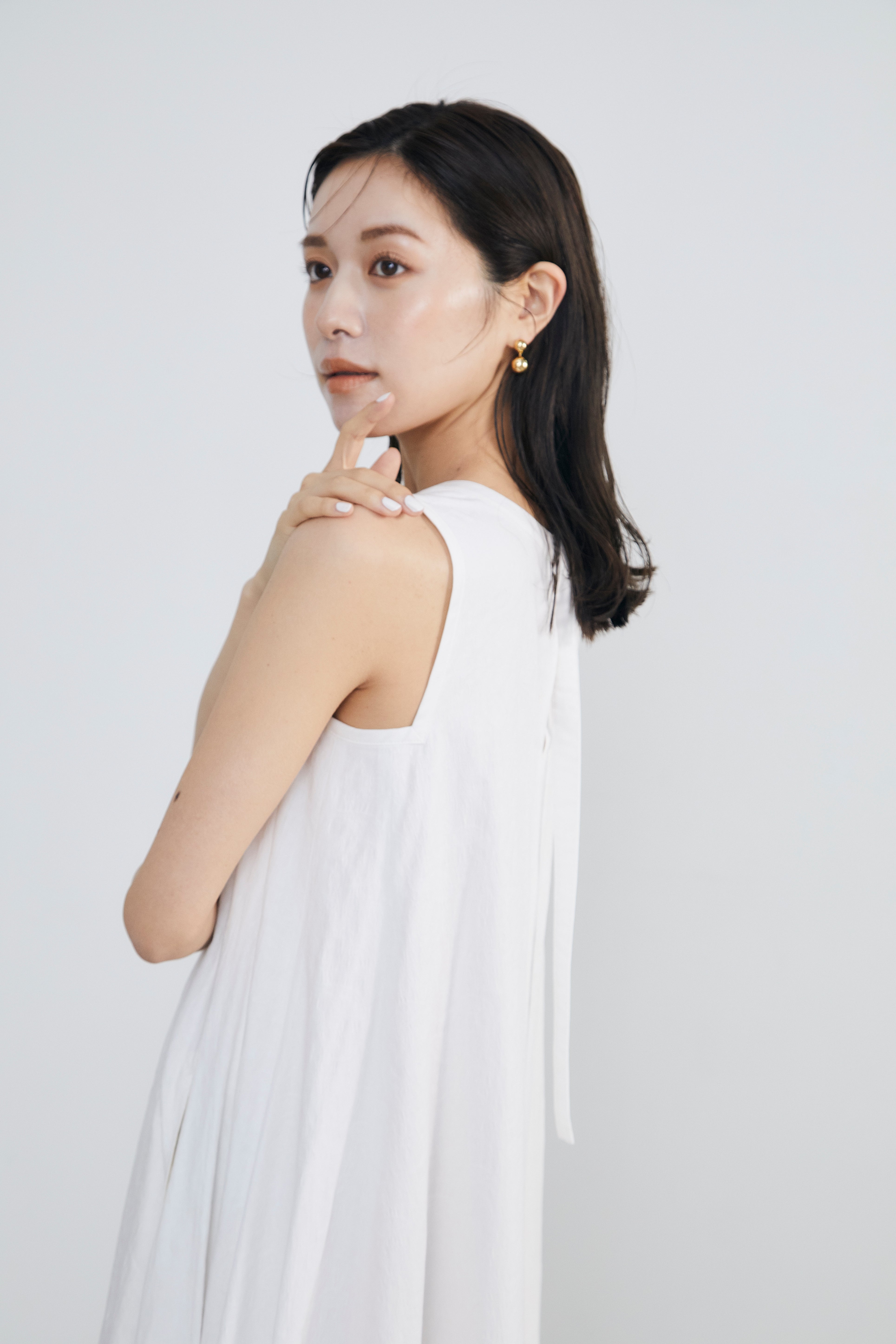 Paisley jacquard piping Dress