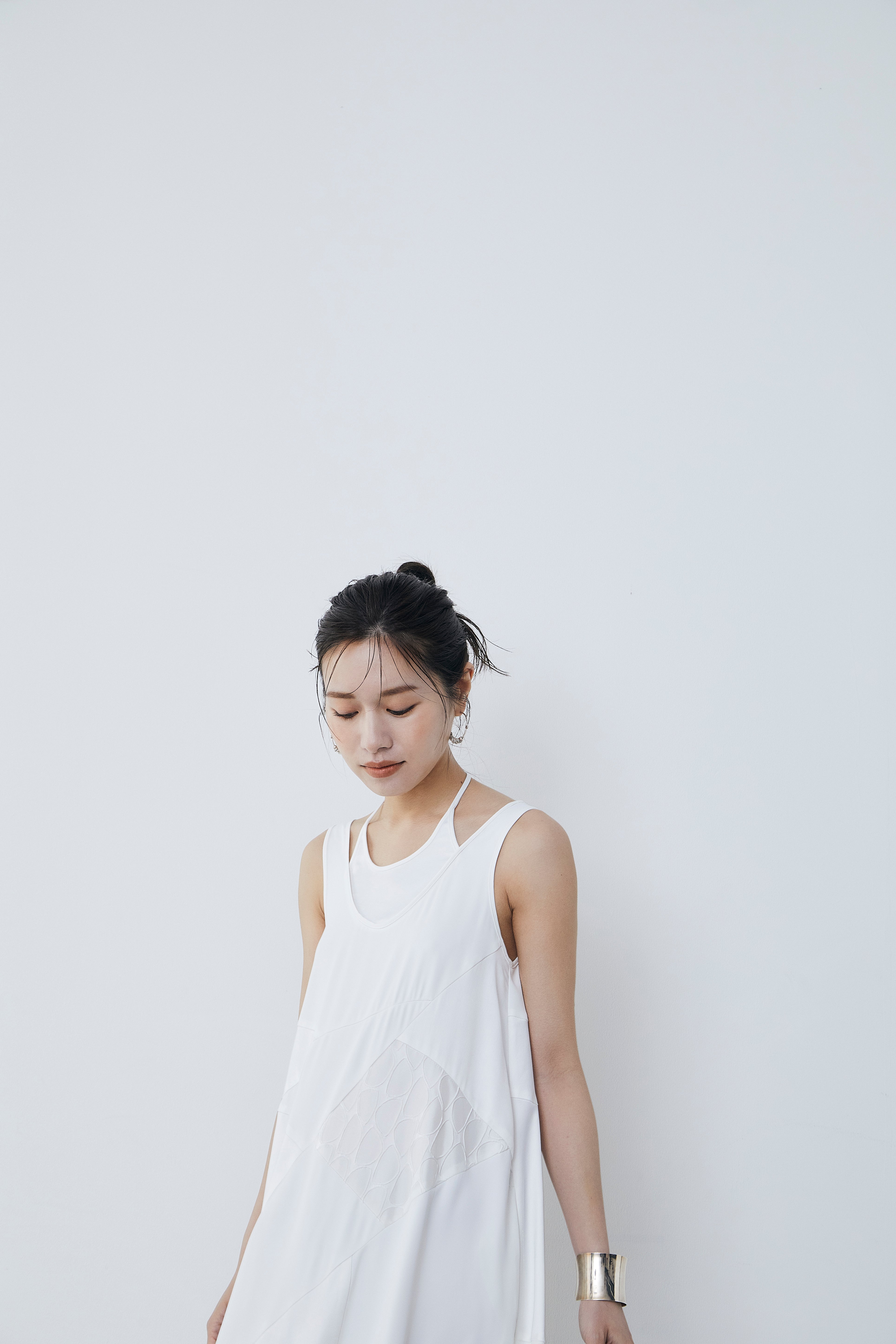Layered blocking Dress