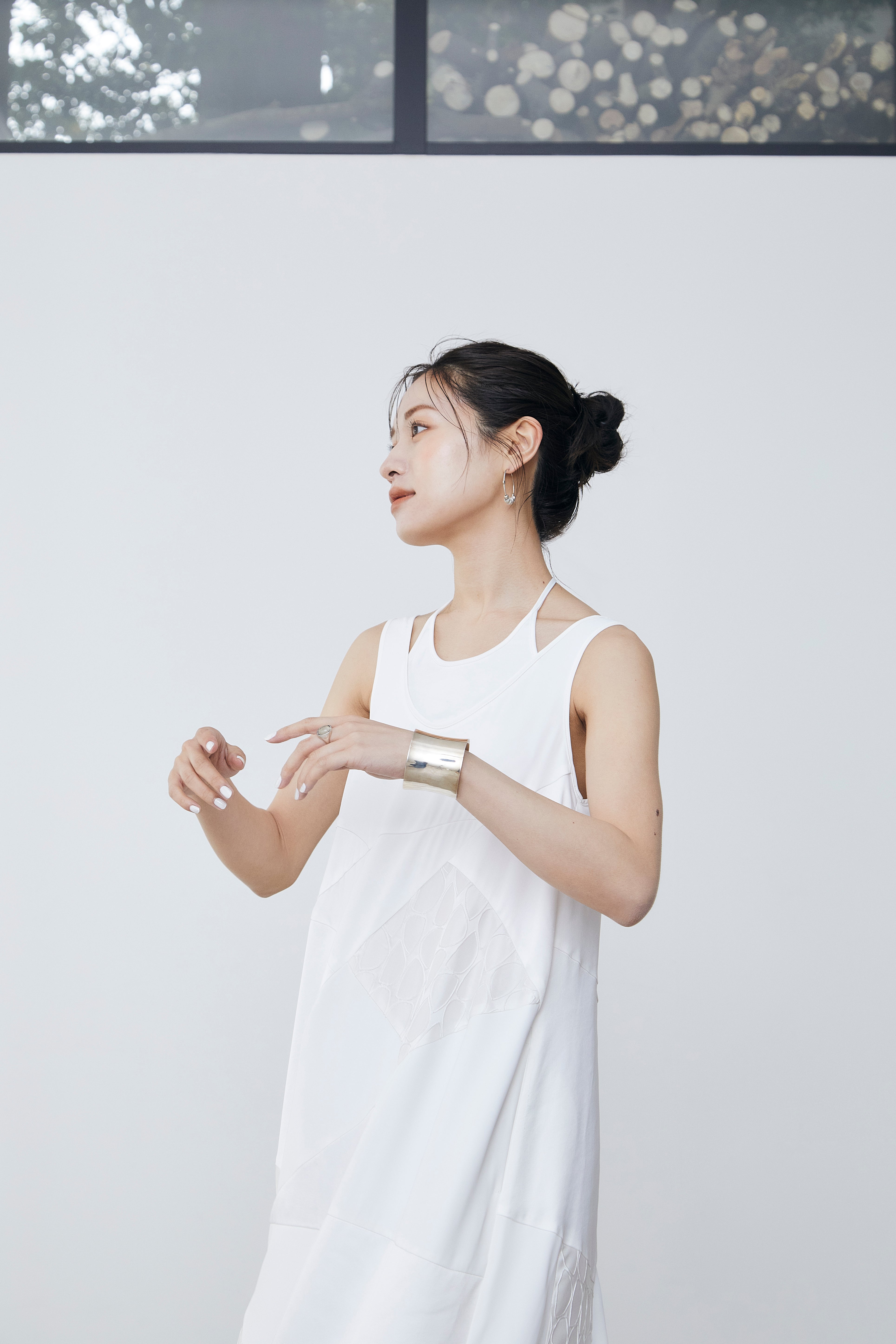 Layered blocking Dress