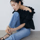 Raffle  balloon cape Blouse