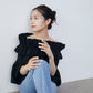 Raffle  balloon cape Blouse
