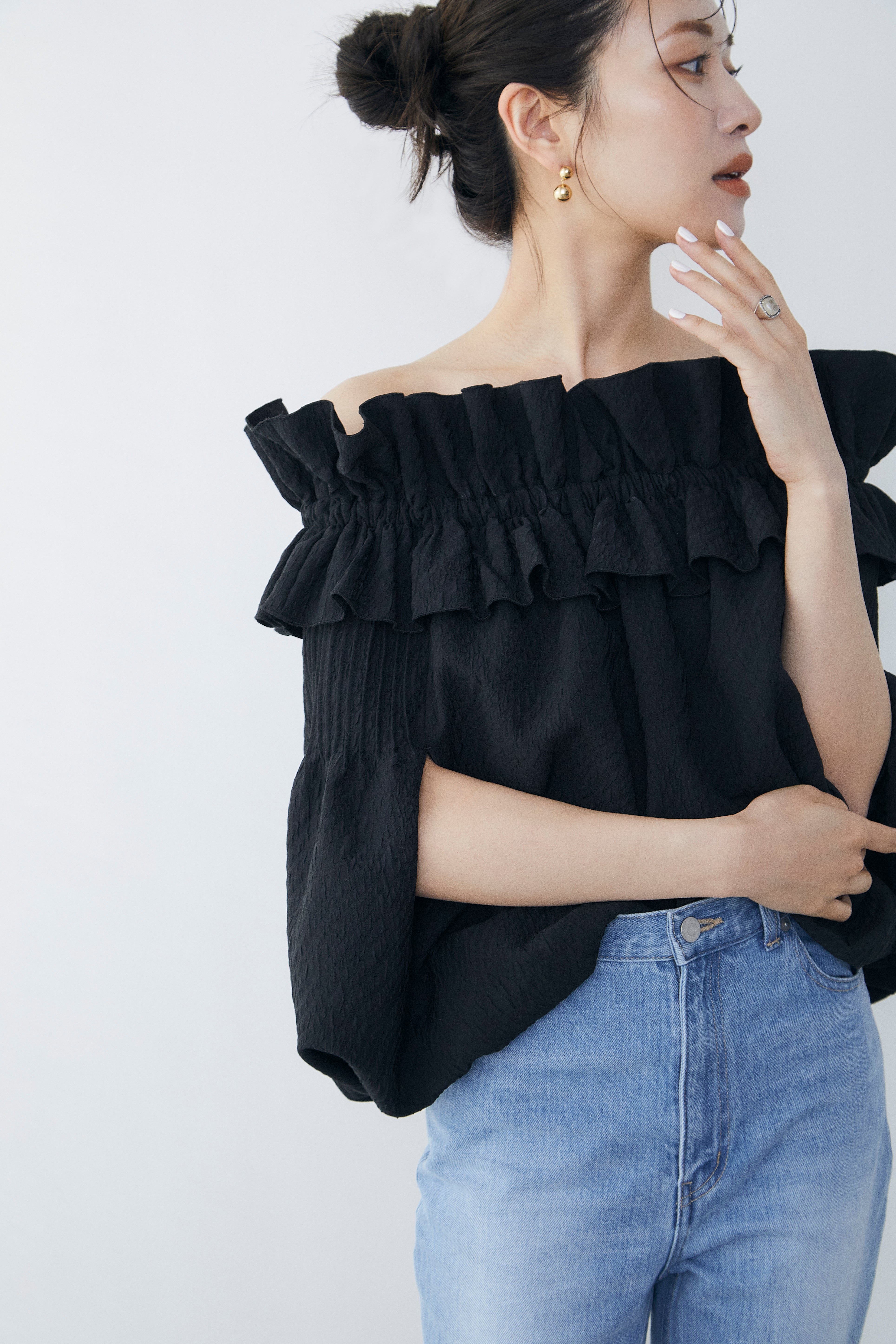 Raffle  balloon cape Blouse