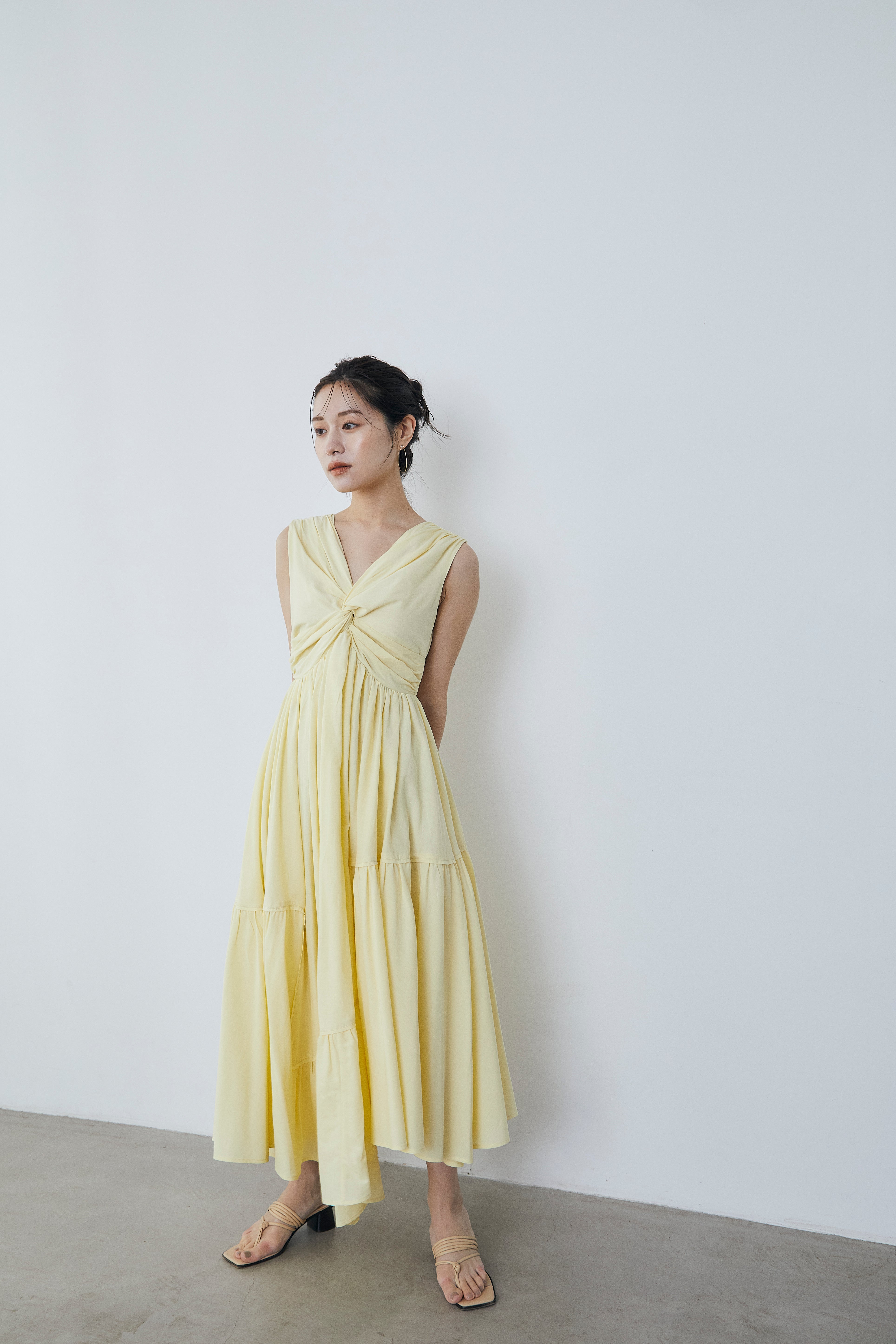 Irregular hem twist Dress