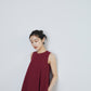Paisley jacquard piping Dress[White]