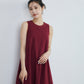 Paisley jacquard piping Dress[White]