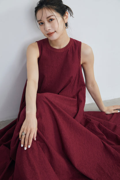 【再入荷】Paisley jacquard piping Dress