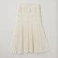Powder Satin Pleats Tiered Skirt