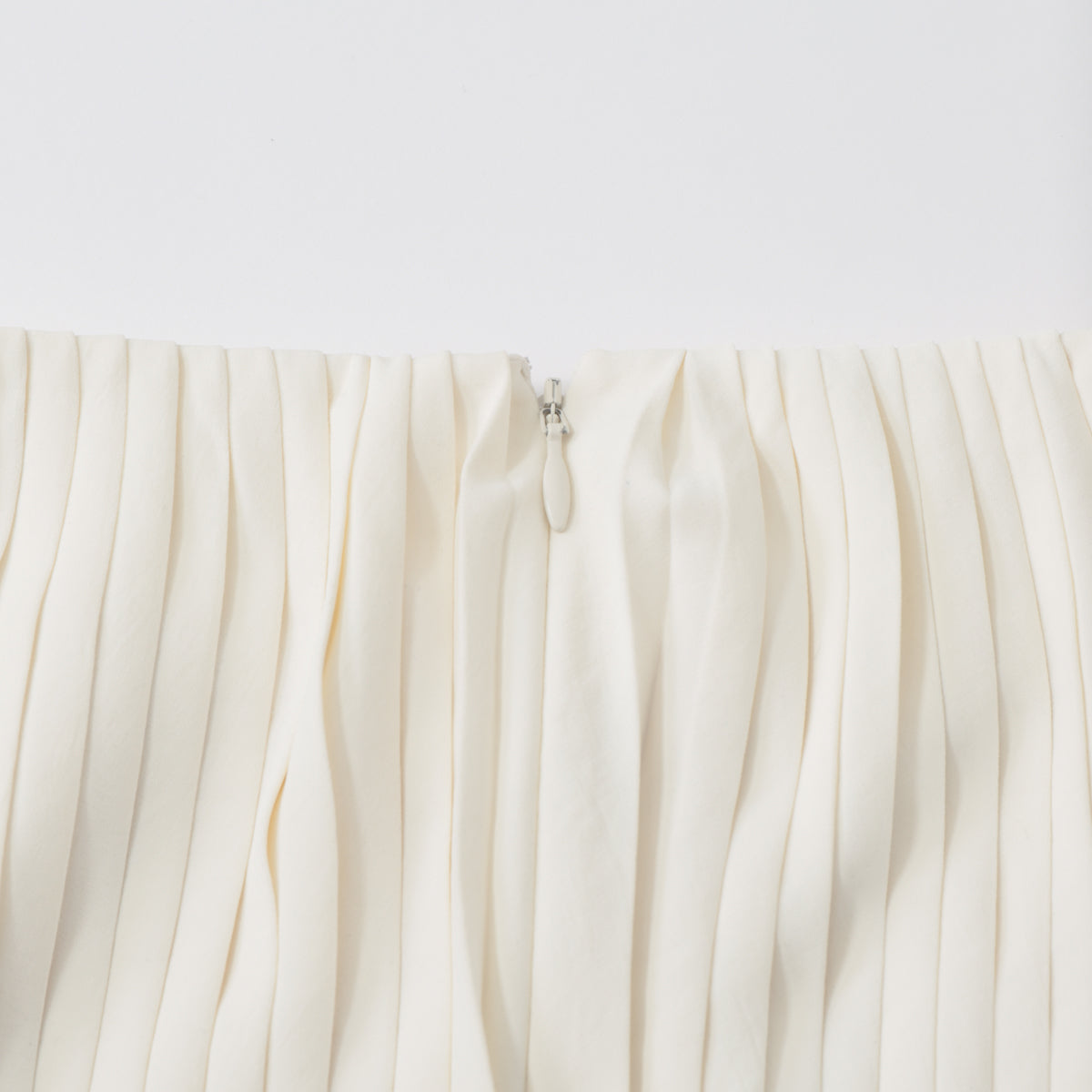 Powder Satin Pleats Tiered Skirt