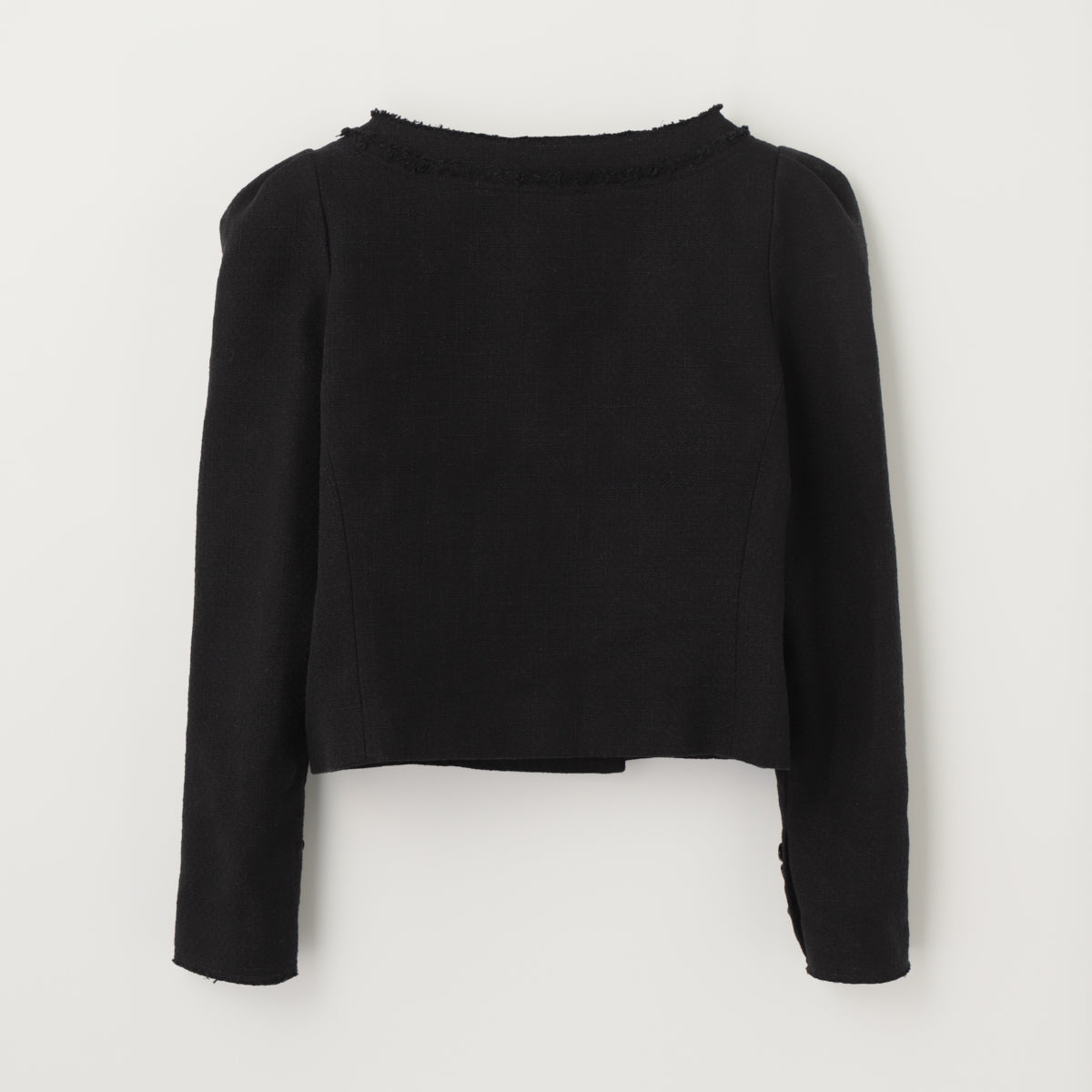 Gigot Sleeve Tweed Jacket