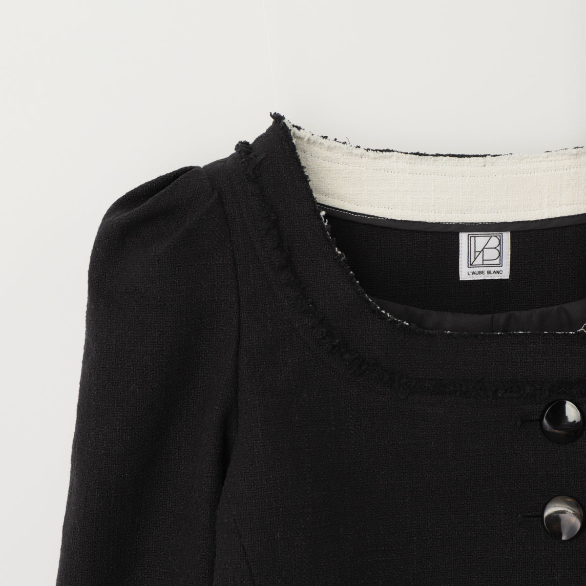 Gigot Sleeve Tweed Jacket