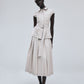 Wide Pleats Skirt