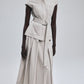 Wide Pleats Skirt