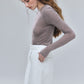 Crew neck Sheer Tops