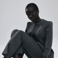Double Knit Peplum Jacket