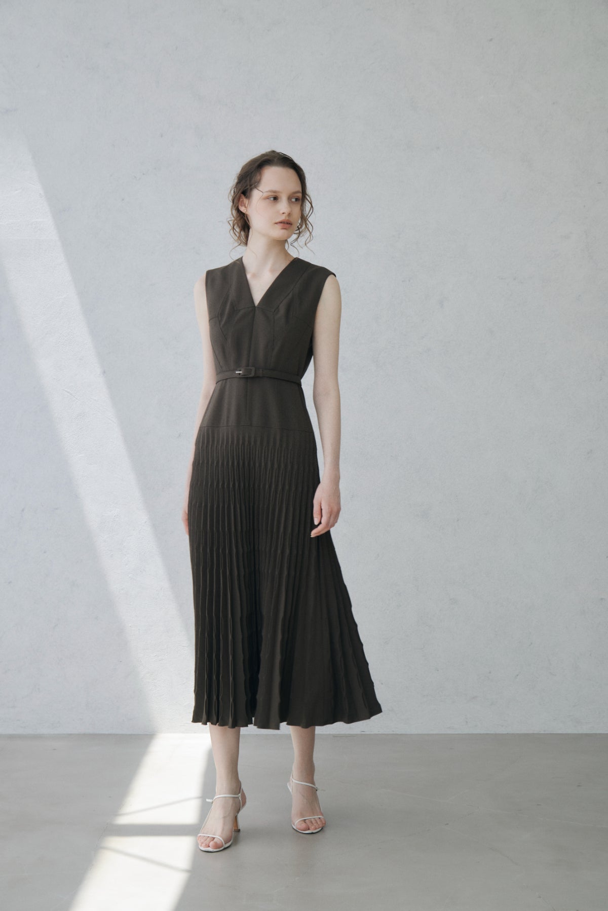 Shell Pleats Dress
