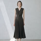Shell Pleats Dress