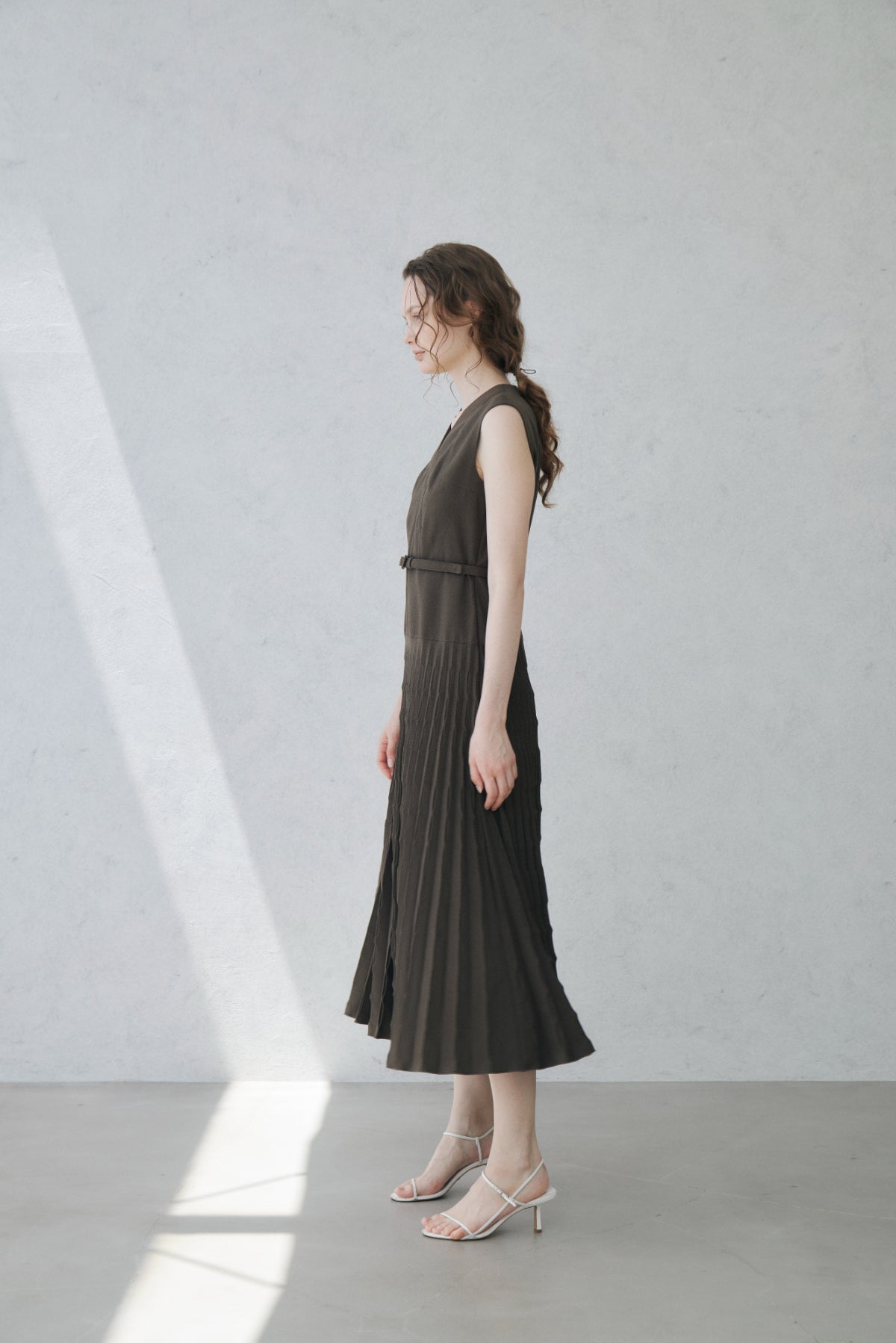 Shell Pleats Dress