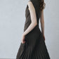 Shell Pleats Dress