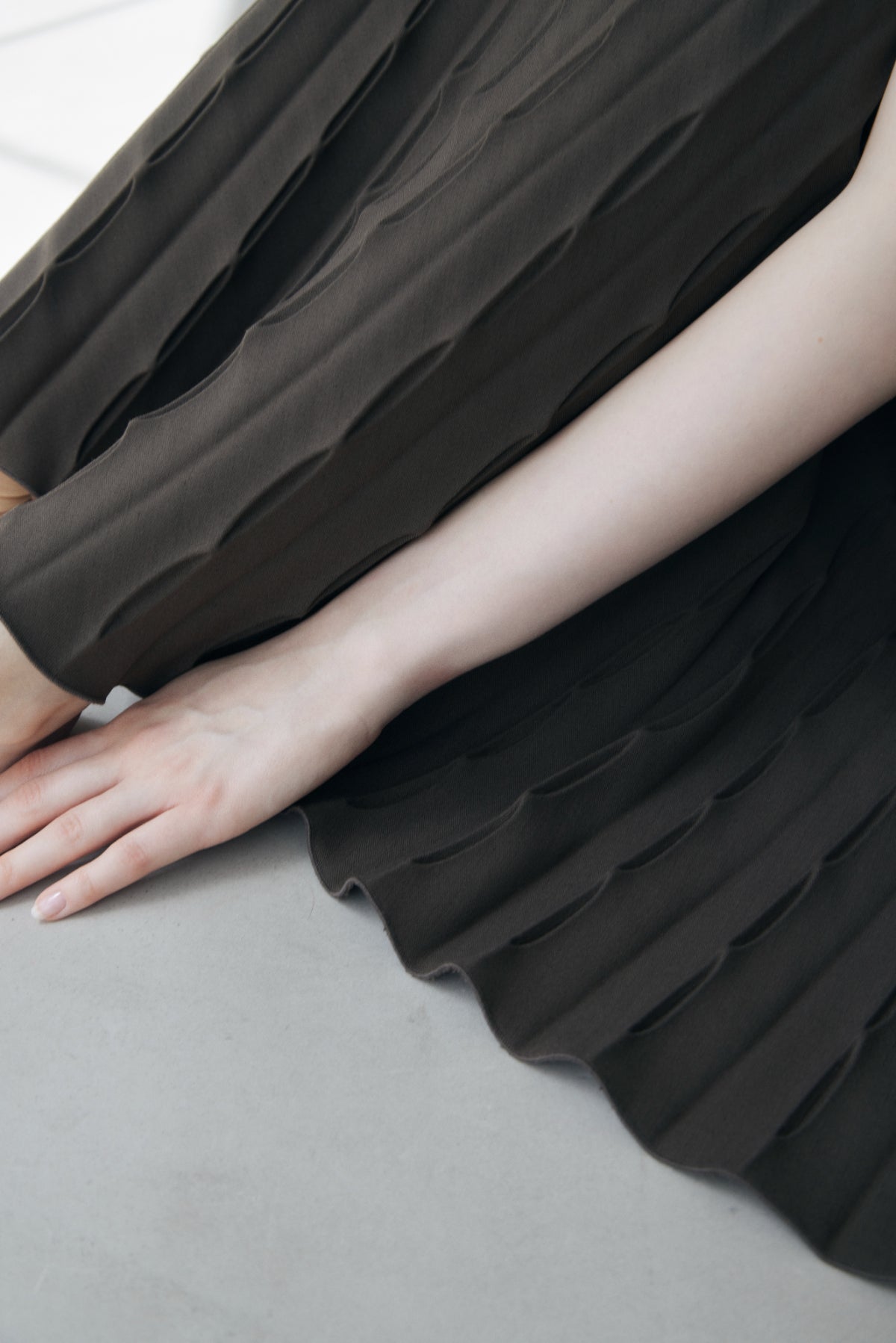 Shell Pleats Dress