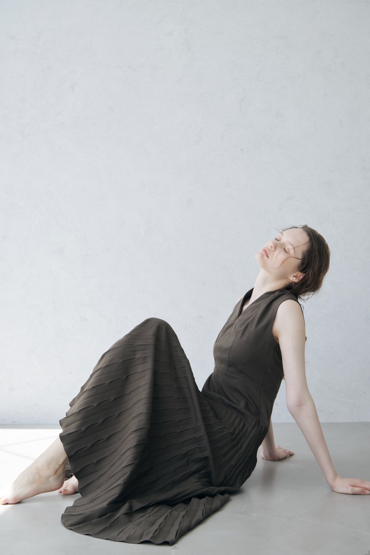 Shell Pleats Dress