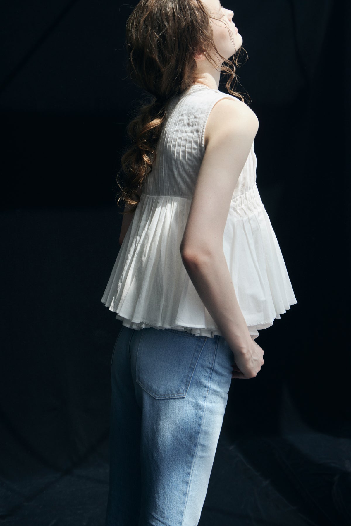 Cotton Tiered Volume Blouse