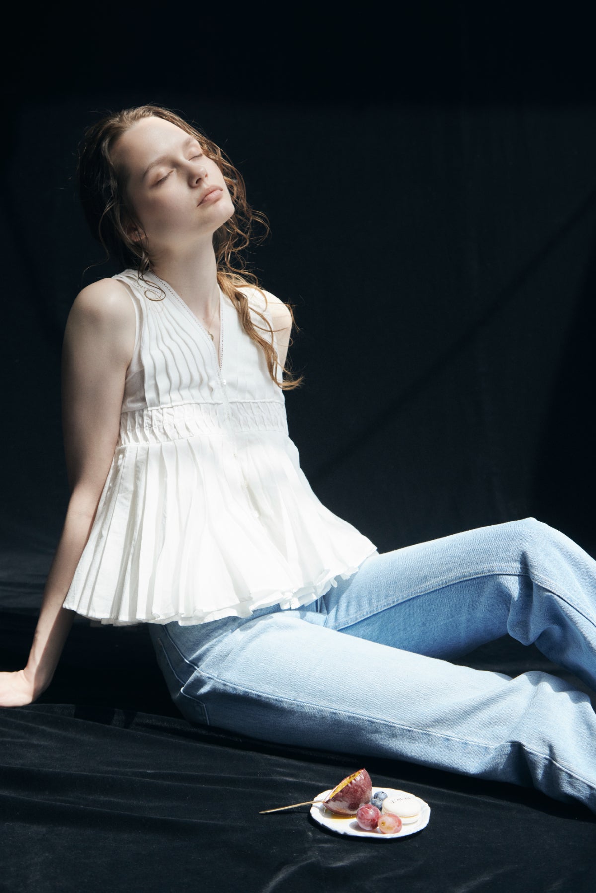 Cotton Tiered Volume Blouse