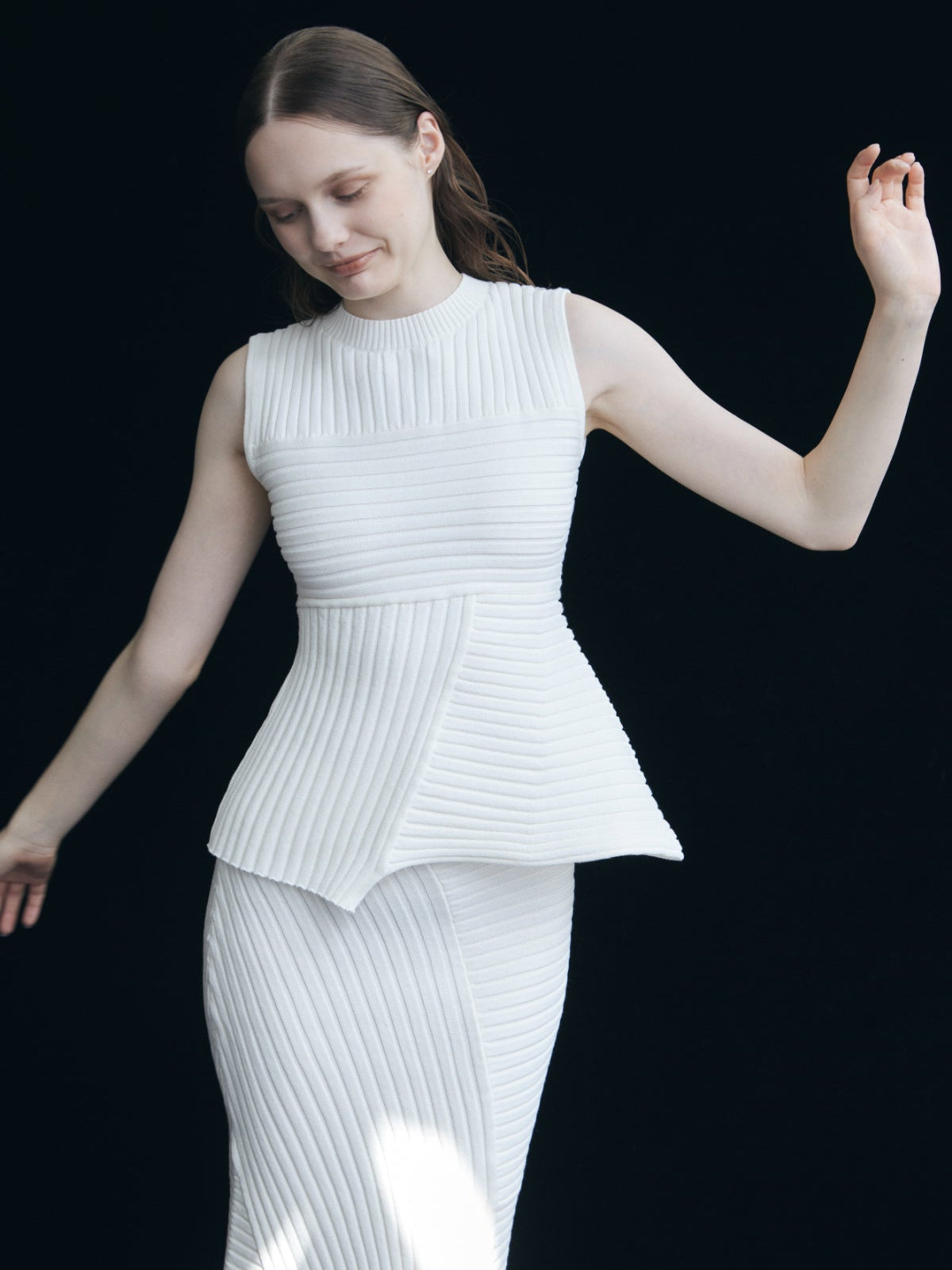 Panel Rib Knit Tops