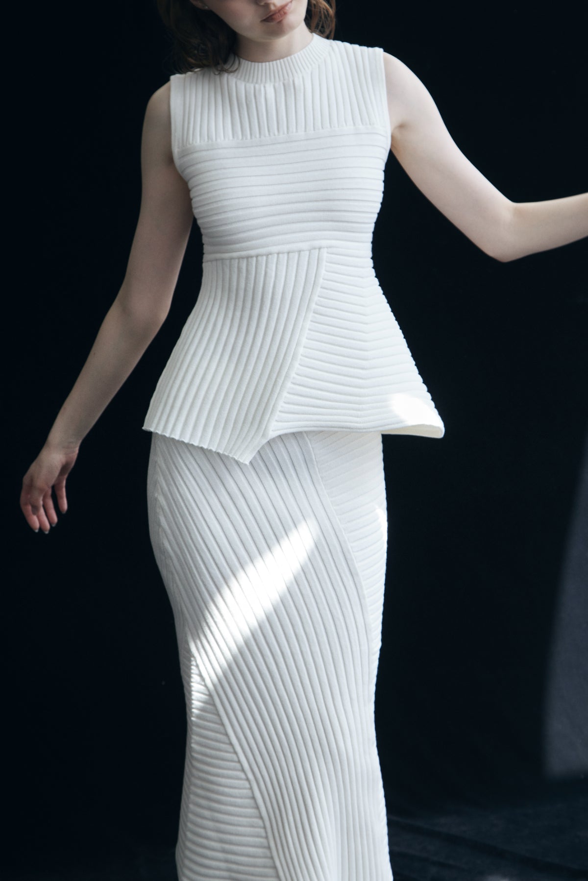 Panel Rib Knit Tops