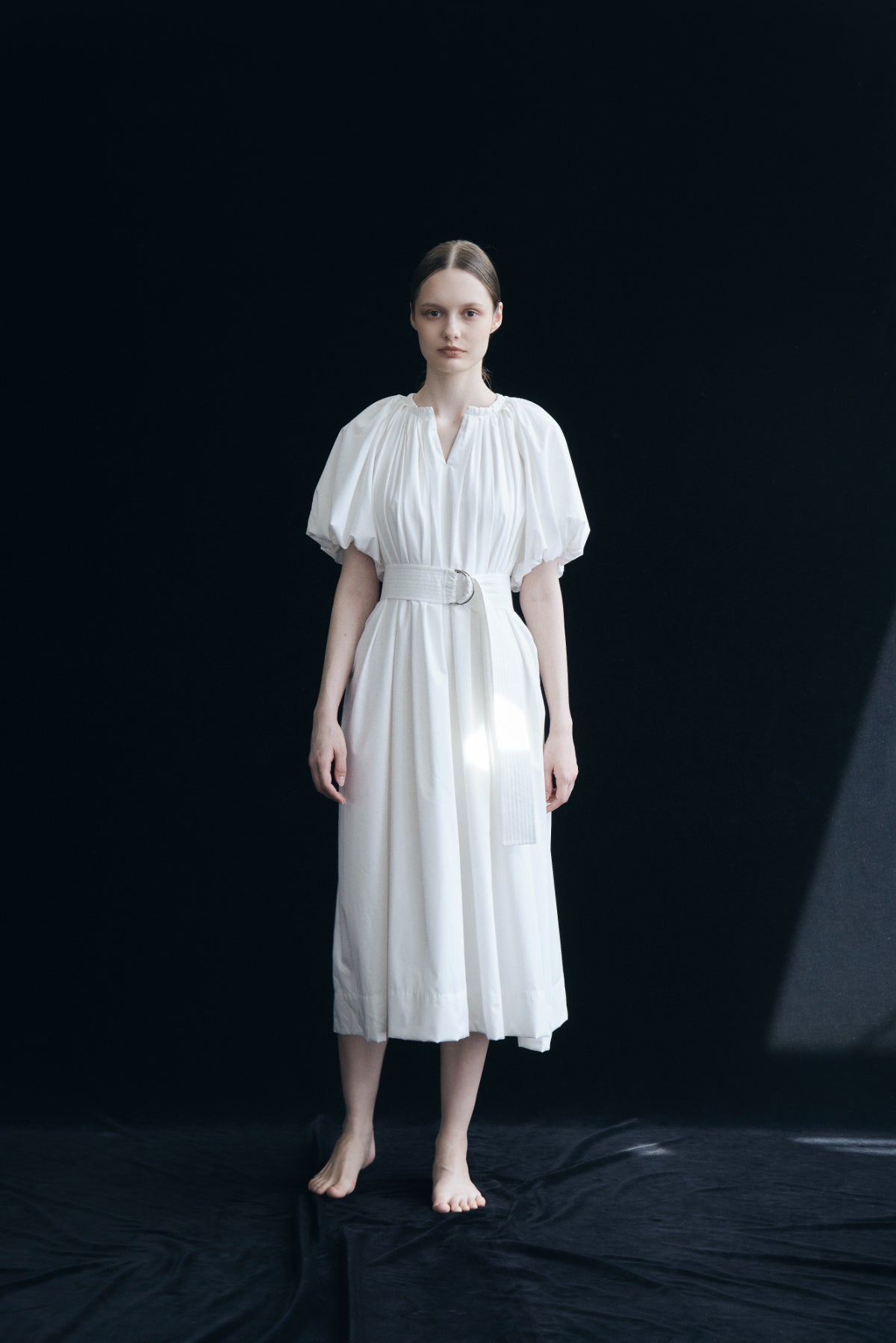 Balloon Sleeve Volume Dress