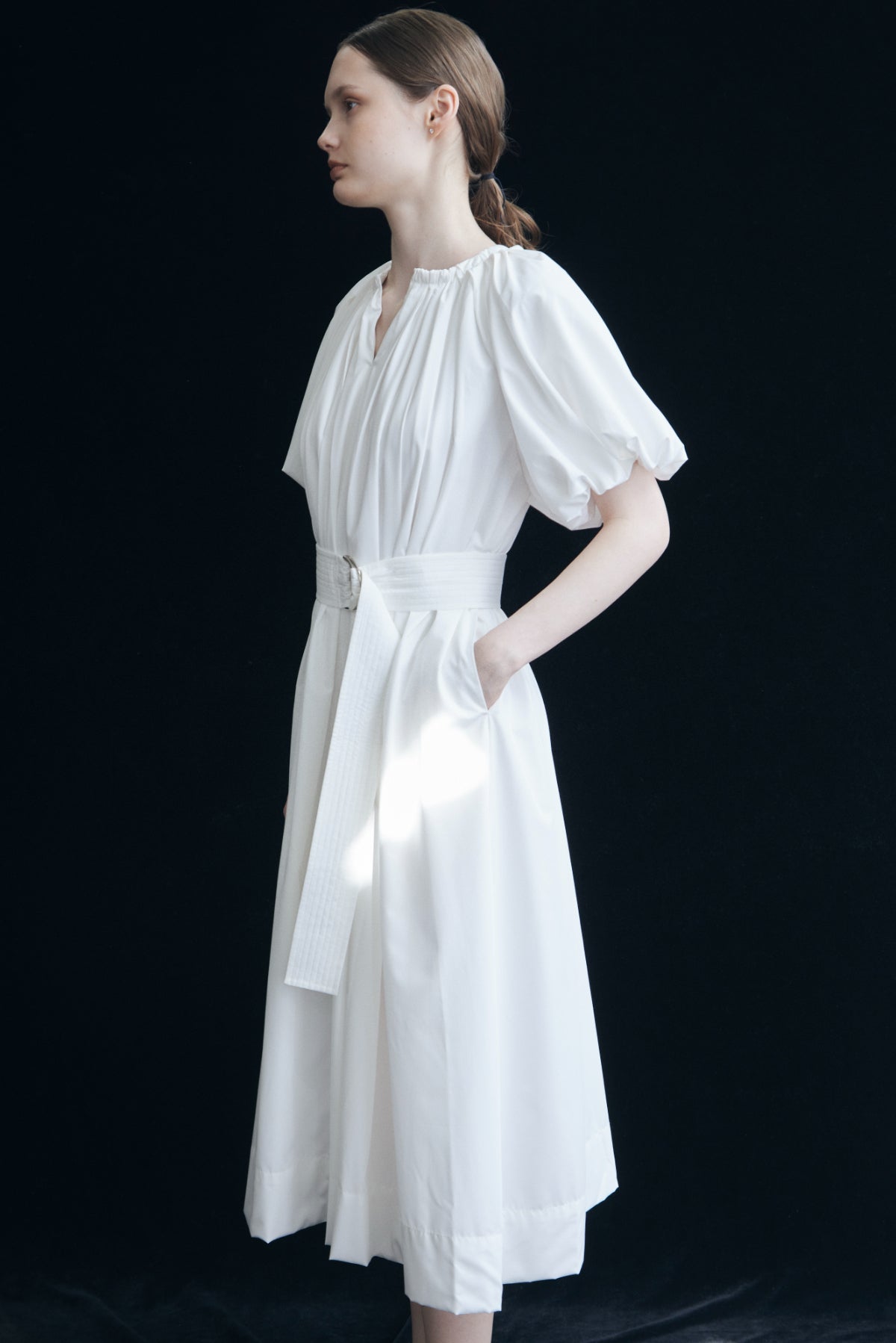 Balloon Sleeve Volume Dress