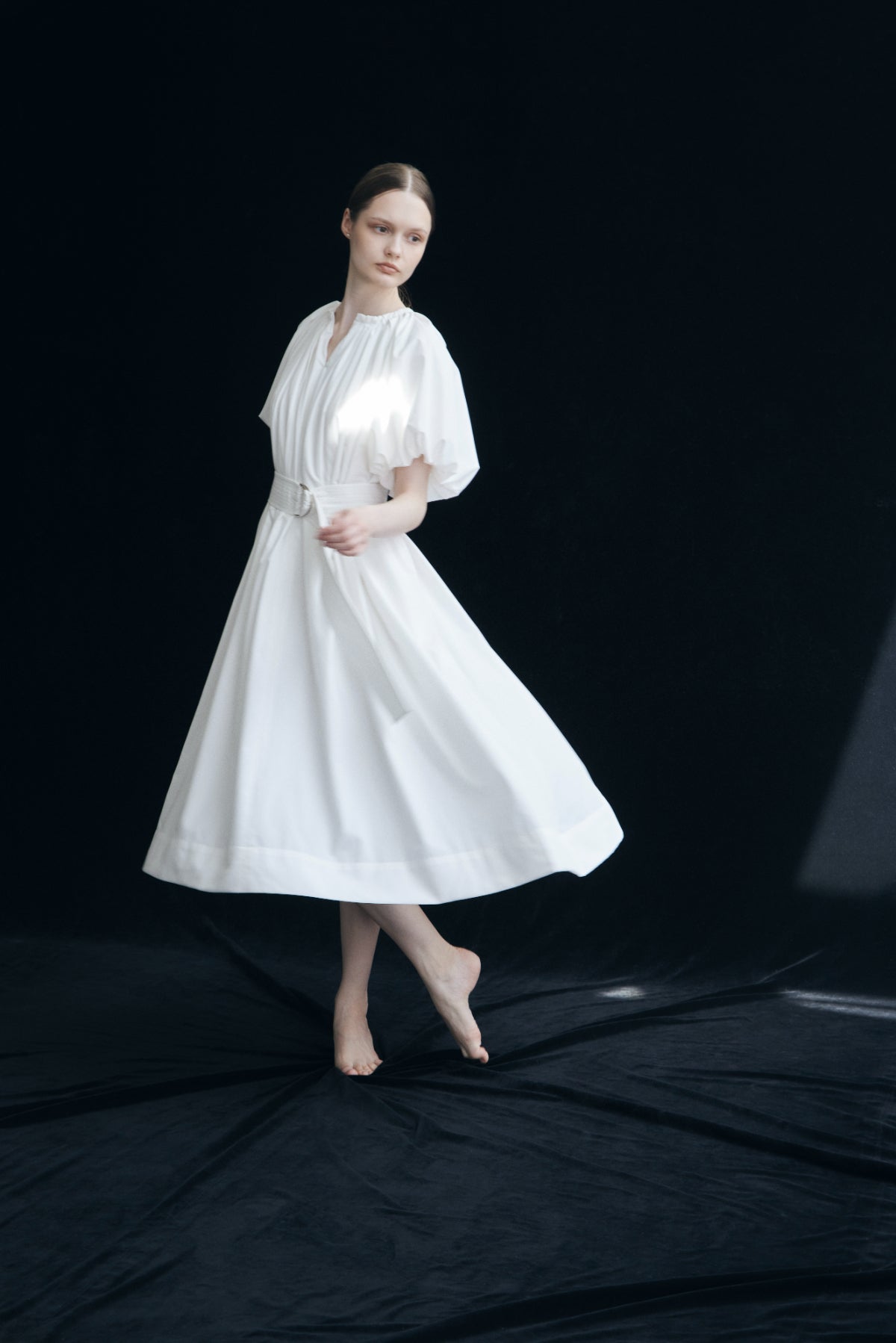 Balloon Sleeve Volume Dress