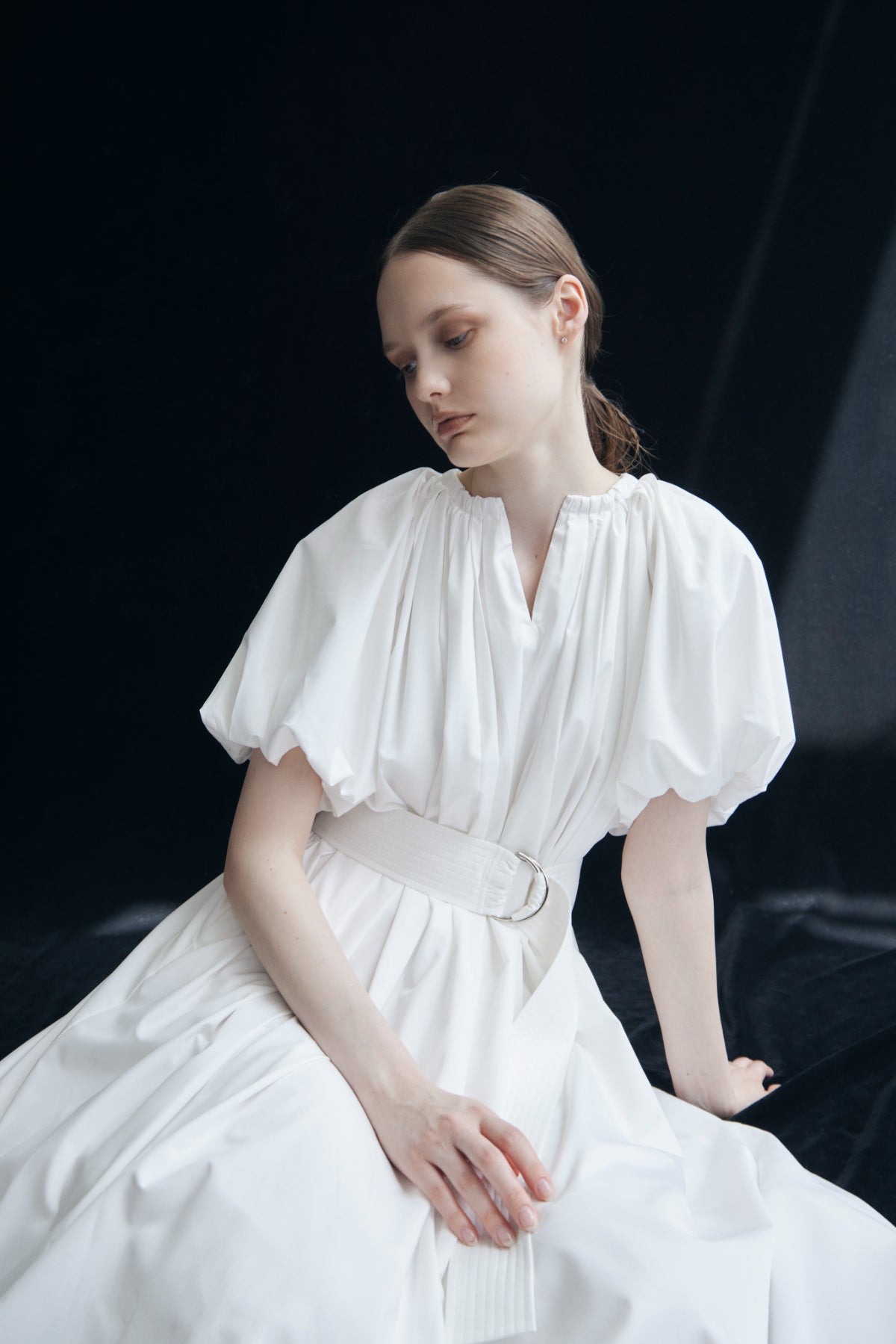 Balloon Sleeve Volume Dress
