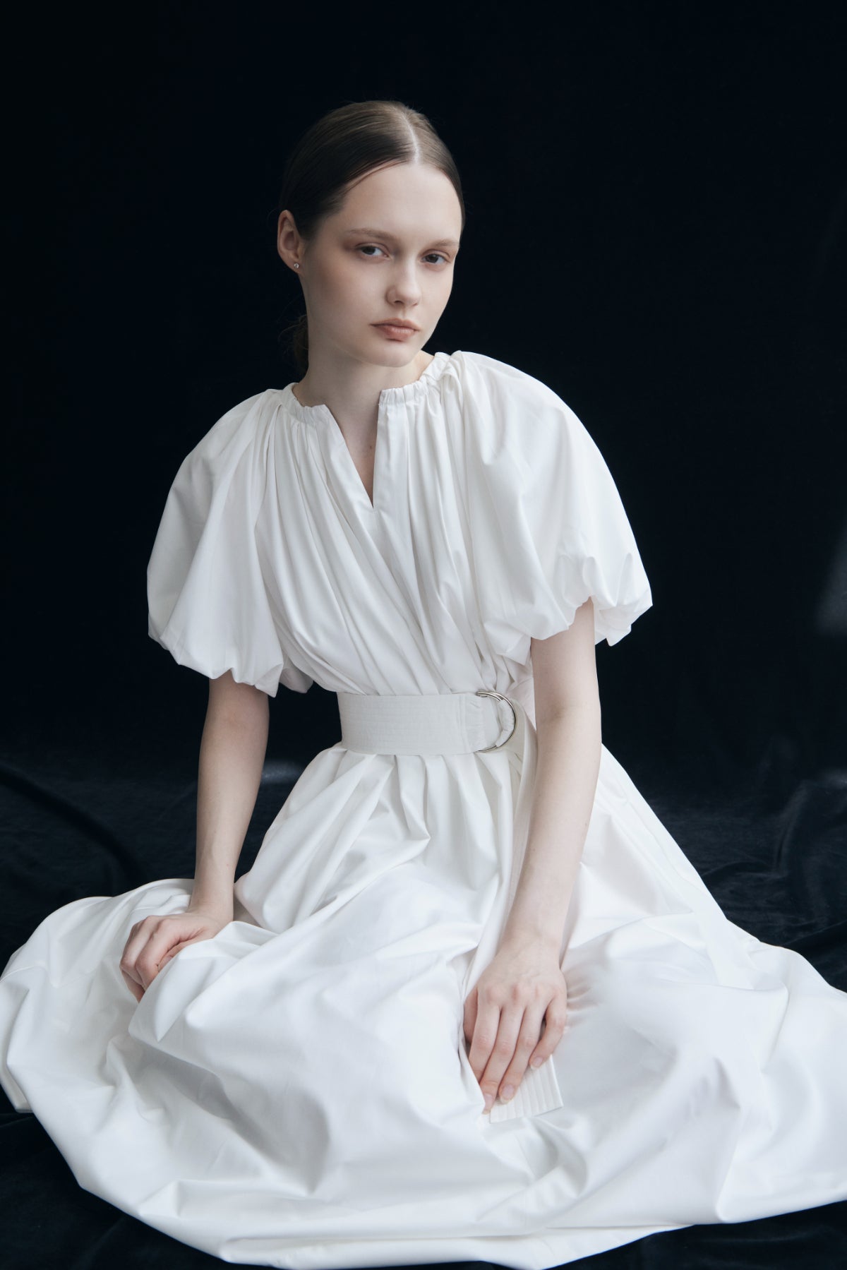 Balloon Sleeve Volume Dress