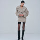 Signature Wide Lapel Mid Coat