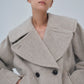 Signature Wide Lapel Mid Coat