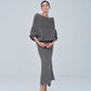 Panel Rib Wool Knit Skirt