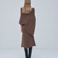 Panel Rib Wool Knit Skirt