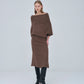 Panel Rib Wool Knit Skirt