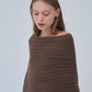 Panel Rib Wool Knit Tops